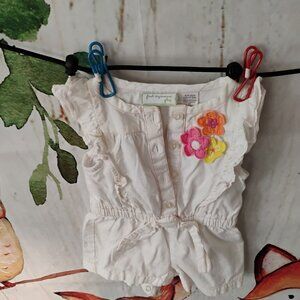 Petal Pop – First Impressions Play Romper (Size 3–6M)